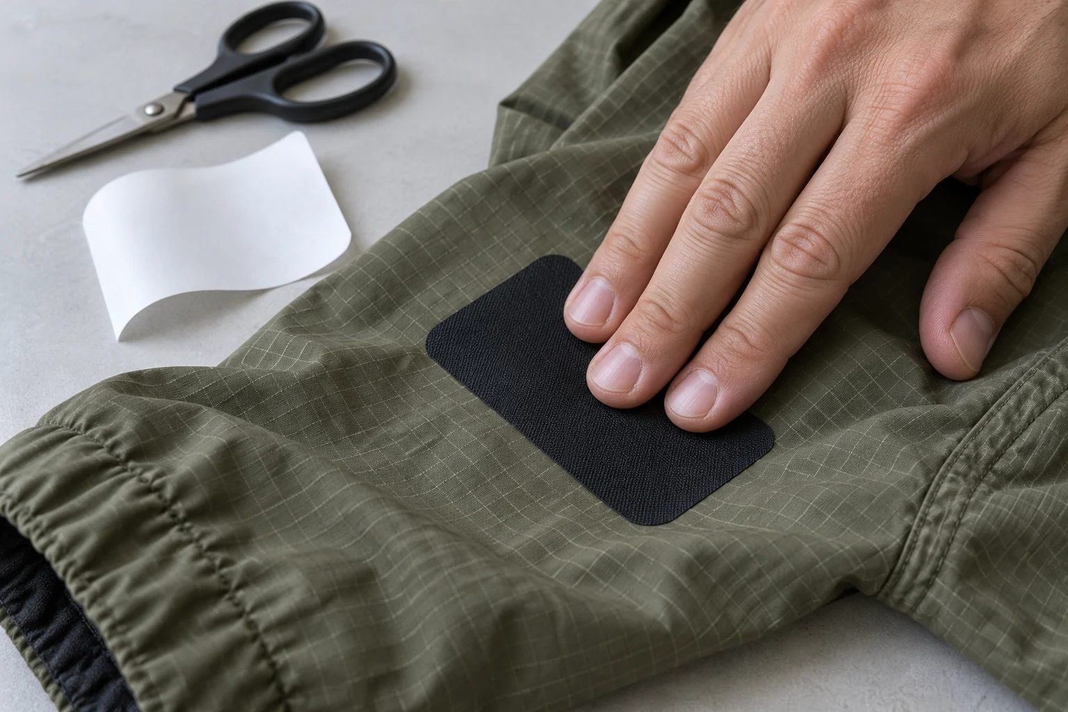 Rounded-corner patch application
