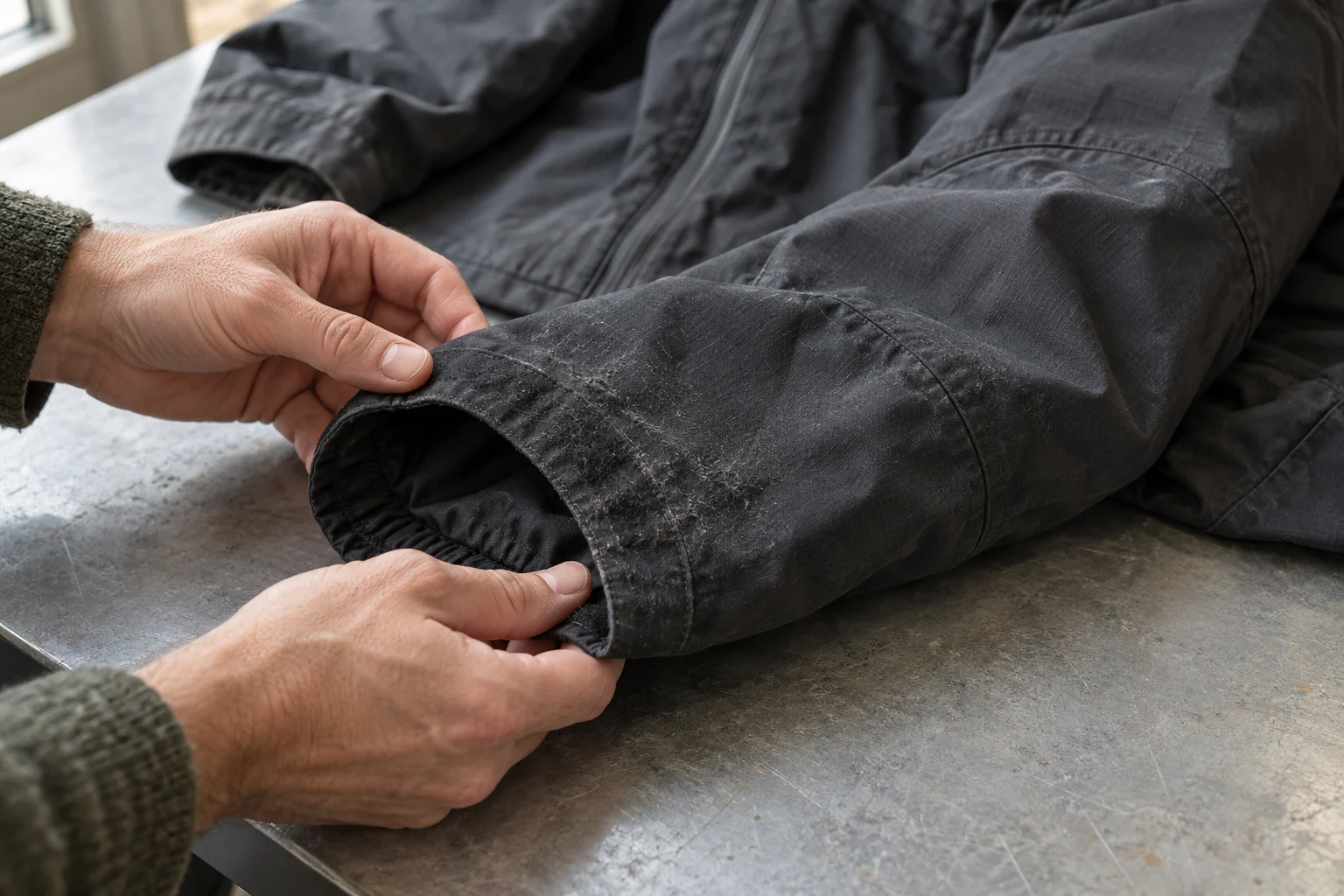 Outerwear cuff inspection